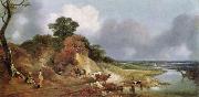 Thomas Gainsborough Landschaft mit dem Dorfe Cornard painting
